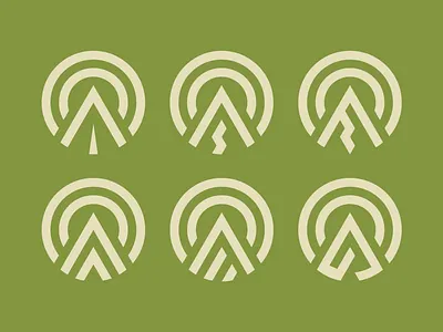 Logo studies for the Brink geometry illustration logo strokes