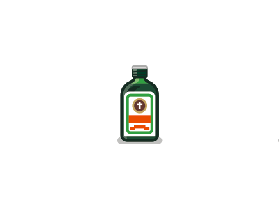 Jägermeister icons illustration