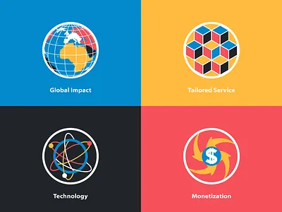 Web site iconset and logo for digital marketing company graphic design icon logo vector web