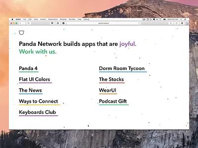Panda Network avenir build apps copy copywriting landing page marketing site network panda panda network thenews web web design
