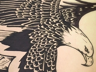 Eagle Supply and Co apparel drawing handdrawn lettering script typography vintage