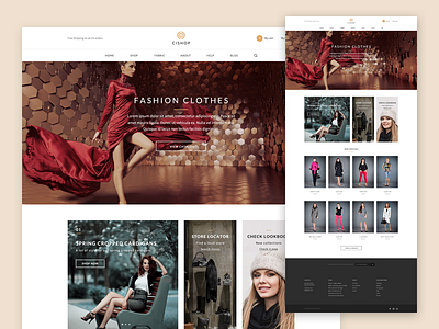 Ecommerce theme cart catalog clothing e commerce ecommerce fashion lookbook products shop store theme