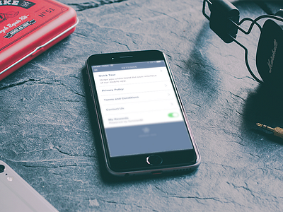 Settings Concept for Shopping App settings ui ux