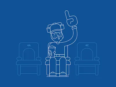 Tailgater beard beer dude football popcorn sports