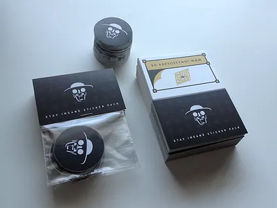 Stay Insane Sticker Pack branding illustration logo offset print sticker vector