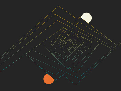 Sunrise Sunset abstract artwork illustration line art sunrise sunset