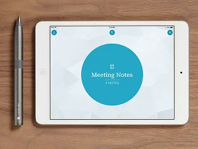 Penultimate 6 blue circle evernote ipad navigation pen penultimate redesign stylus