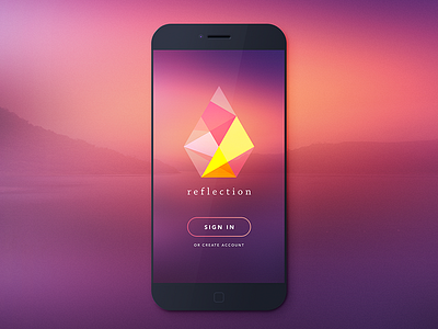 Landing screen branding colors edit photos landing logo manipulation mobile photo relflection ui web
