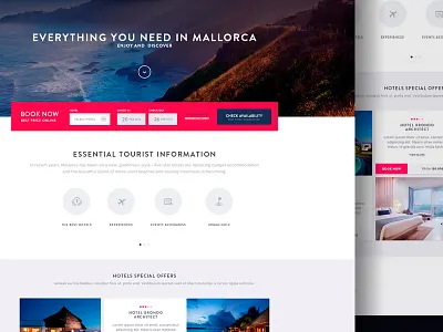 Homepage Hotel - Website engine homepage hotel