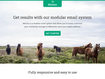 Minimo - Responsive Email + Drag&Drop Builder business clean design email flat multipurpose newsletter photoshop psd ui web website