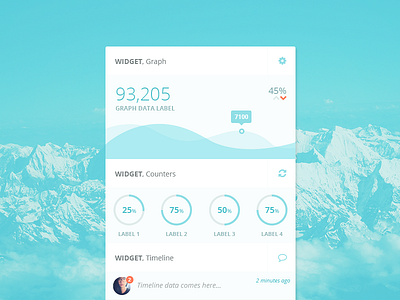 Master Widget api app graph stat statistic widget