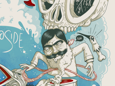 Los Locos art artist character design color palette digital fear illustration illustrator pan peace pink wacom