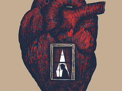 The Hotelier Poster gig poster illustration screen print