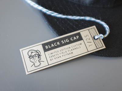 Cap Tag avatar character hat illustration label tag typography