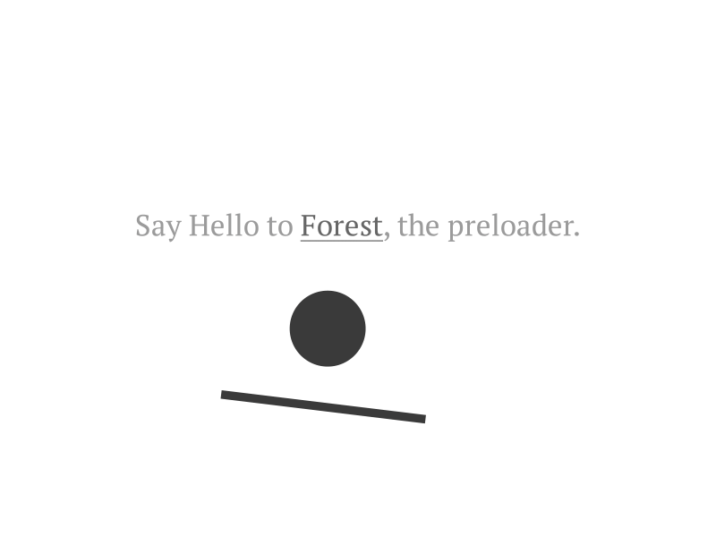 Freebie: Forrest, the preloader animation flat freebie gif pixelbuddha preloader preloaders