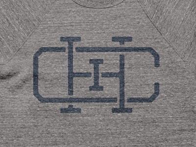 Chicago Monogram Tee chicago city design icon illustration industrial logo monogram shirt simple texture vintage