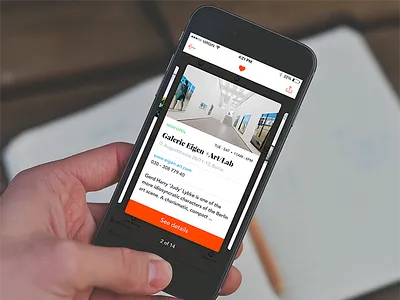 Art Galleries App app art card galleries ios iphone ui ux
