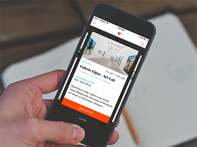 Art Galleries App app art card galleries ios iphone ui ux