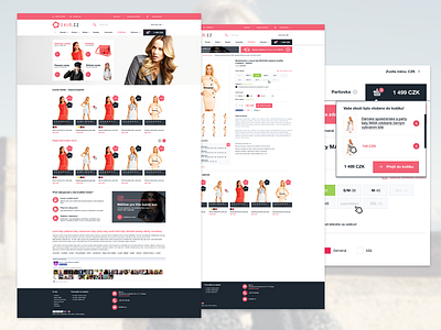 E-commerce design clean design dresscode e commerce e shop flat pink shop webdesign white woman women
