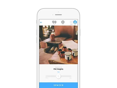 Post Capture camera capture clean icons ios iphone locations minimal photography spayce ui ux