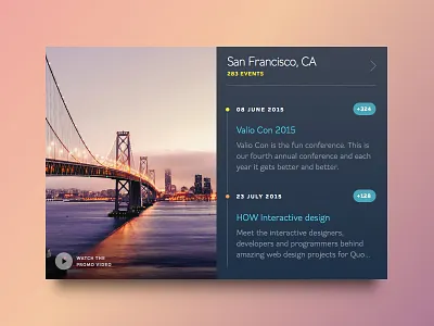 Events UI app betraydan design events flat san francisco timeline ui