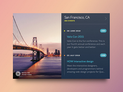 Events UI app betraydan design events flat san francisco timeline ui
