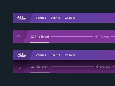 Tikkio admin navigation event flow navigation structure tikkio ux