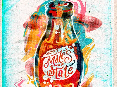 MoS Poster fl gigposter graphic design handletter handtype illustration mates of state pop soda tampa