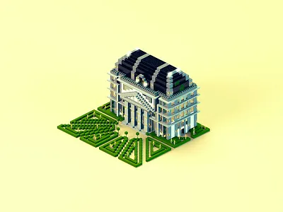 Empire City Hall 3d building cinema 4d city hall empire gardens minecraft render stormtrooper