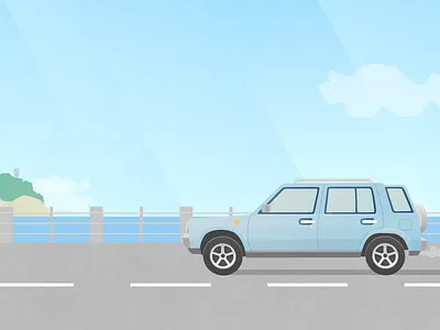 Rasheen cars drive illustration japanese nissan ocean rasheen