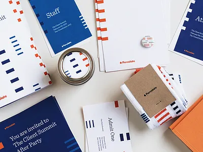 The Client Summit Brand System agenda brand identity invitation invite lanyard logo notecard program sock system ticket