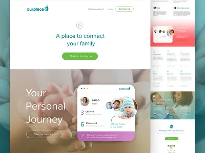 NHS Social Platform babies blue children clean design dashboard green interface nhs responsive social web design
