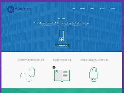 IT Staffing Co. branding homepage icons website