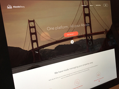 Website - WIP app landing retina web website