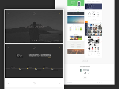 Portfolio interface landing page launch layout live one page personal portfolio timeline web web design website