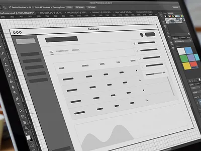 Dashboard Wireframes analytics chart dashboard data graph icons metrics navigation product ui ux wireframes