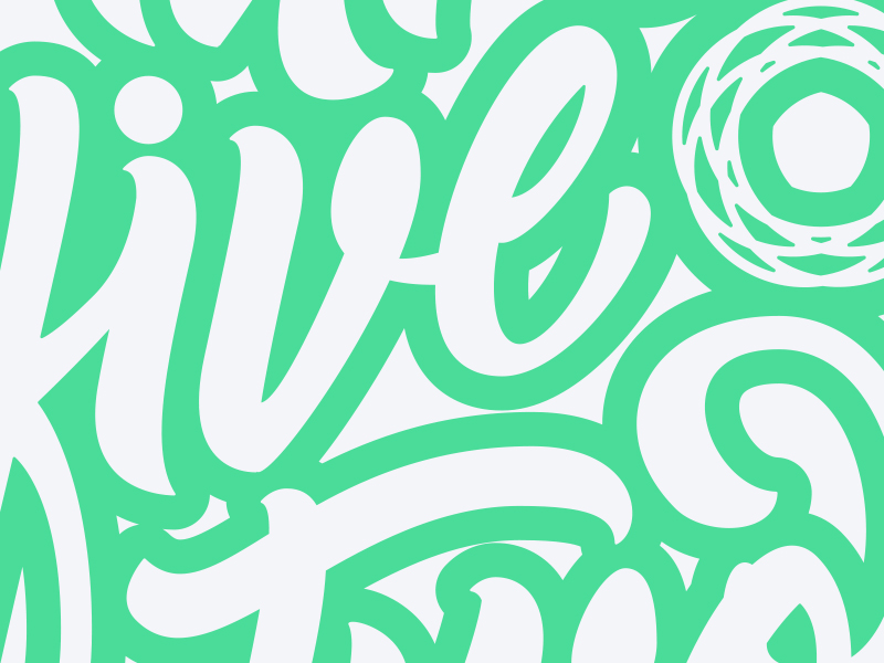 Three Five Two brush brush lettering calligraphy cursive custom green lettering lime logotype script typography