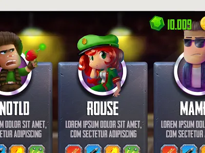 Ramboat Game UI couns design game ui