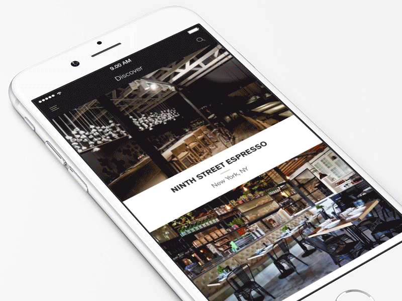 Coffee Shops after effects animation black coffee discover gif gold shops timeline