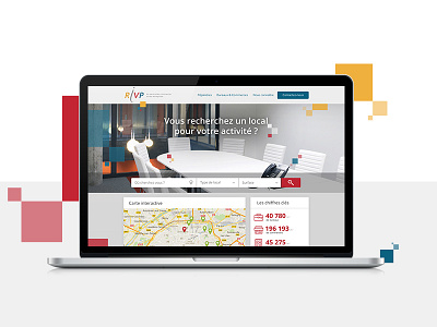 RIVP_HOME booking design interface picto search ui website