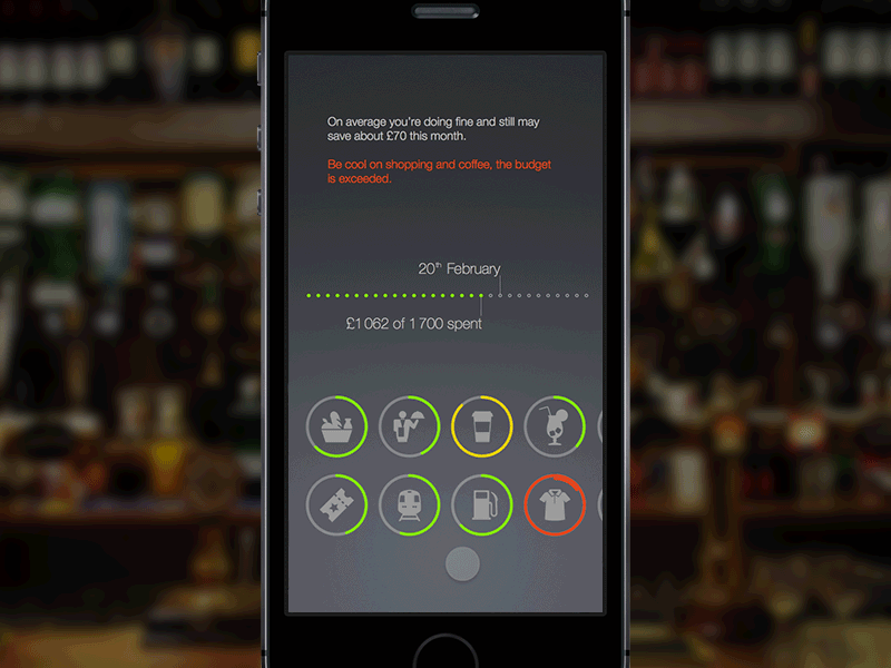 One Tap Adding Expense ios iphone mobile ui ux