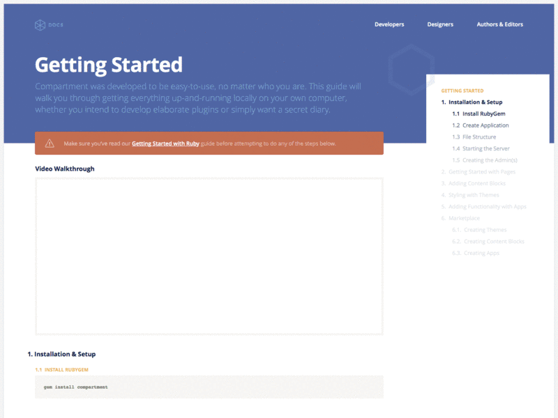 Compartment Documentation Exploration Process 2 cms compartment cms schnapps sketch