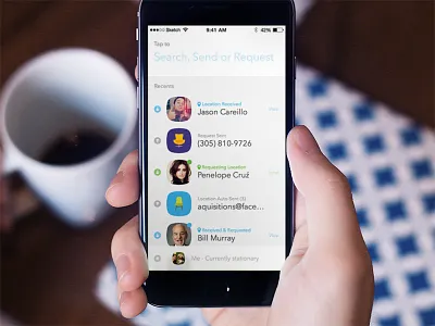 Just twerking on a side-project... animation color colors design interface maps notification space ui user user interface ux