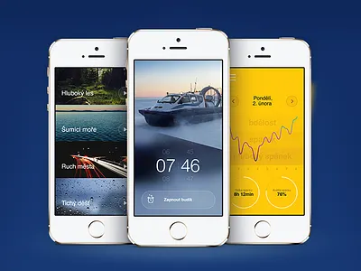 DreamAlarm App alarm android app bubble coachmarks design dream ios mobile sleep ui