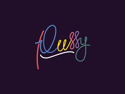 Pussy calligraphy font illustration lettering poster pussy type vector