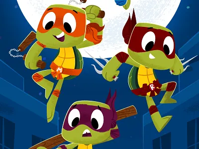 TMNT poster animation art illustration ninja turtles poster texture tmnt vector