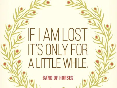 Band of Horses design graphic design type typography