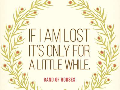 Band of Horses design graphic design type typography