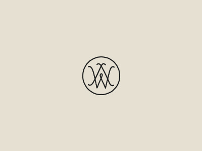 Monogram aw icon logo mark monogram photography vintage
