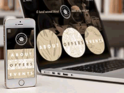 Website for a pub app design concept by Agilie android animation art cafe flat clean simple horeca interface mobile ios iphone pub restaurant sketch ui ux